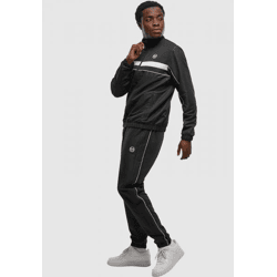 lässige Sergio Tacchini Herren Hose Schwarz/Weiß