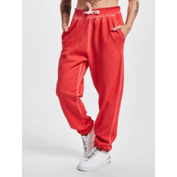 lässige Urban Classics Damen Hose Kordelzug Taschen 280 g/m² mit Baumwolle Rot