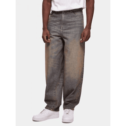 lässige URBAN CLASSICS Herren Jeans Reißverschluss Taschen 150 g/m² mit Baumwolle Blau/Beige