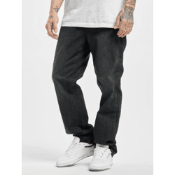 lässige URBAN CLASSICS Herren Jeans Reißverschluss Taschen 370 g/m² mit Baumwolle Schwarz