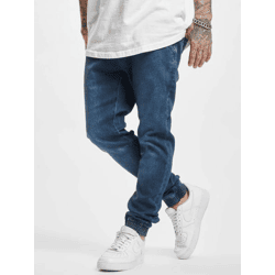 lässige URBAN CLASSICS Herren Jeans Stretch Kordelzug Taschen mit Baumwolle Blau