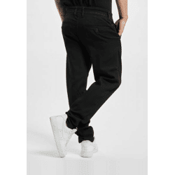 lässige Urban Classics Herren Jeans Stretch Reißverschluss Taschen mit Baumwolle Schwarz