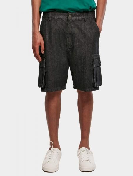 l&auml;ssige Urban Classics Herren Shorts Taschen 390 g/m&sup2; Schwarz