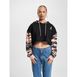 lässiger Dangerous DNGRS Damen Hoodie Kapuze 280 g/m² mit Baumwolle Schwarz