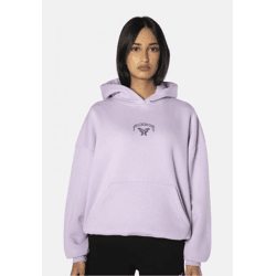 Casual Felicious Women's Hoodie in Lilac-Purple Cotton
