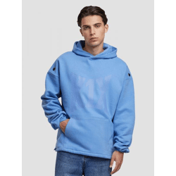 lässiger K1X | KICKZ Herren Hoodie 450 g/m² mit Baumwolle Blau