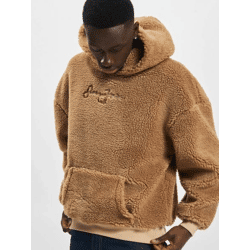 lässiger Sean John Herren Hoodie Kordelzug Kapuze Beige