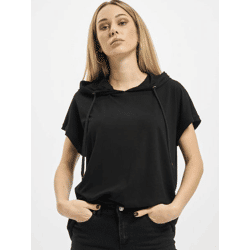 lässiger URBAN CLASSICS Damen Hoodie große Kapuze Kordelzug 150 g/m² Schwarz