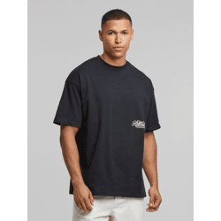 lässiges Another Cotton Lab Herren T-Shirt mit Baumwolle Schwarz
