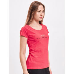 lässiges Dangerous DNGRS Damen T-Shirt mit Baumwolle Pink