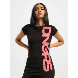 lässiges Dangerous DNGRS Damen T-Shirt mit Baumwolle Schwarz/Rosa