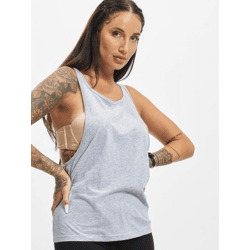 lässiges DEF Damen T-Shirt Mesh Grau