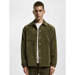 lässiges DEF Herren Shirt Cord-Hemd Khaki