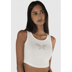 Casual Felicious Women's Stretch T-Shirt with Cotton, Beige