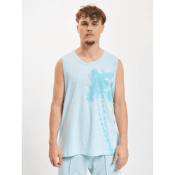 lässiges Just Rhyse Herren T-Shirt mit Baumwolle Blau