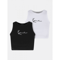 Casual Karl Kani Women's Stretch T-Shirt with Cotton, White/Black