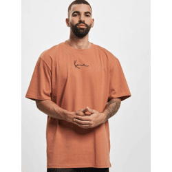 Casual Karl Kani Men's T-Shirt, 220 g/m², Cotton, Orange