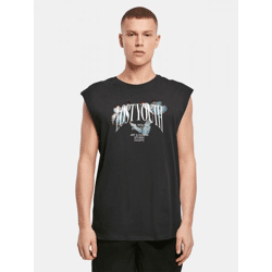 lässiges Lost Youth Herren T-Shirt Oversize 180 g/m² mit Baumwolle Schwarz