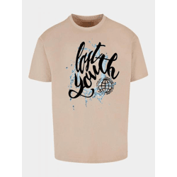 lässiges Lost Youth Herren T-Shirt Oversize 240 g/m² mit Baumwolle Beige