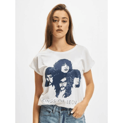 lässiges Merchcode Damen T-Shirt Leo-Muster 180 g/m² mit Baumwolle Weiß
