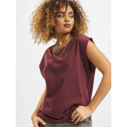 Casual Urban Classics Women's T-Shirt, 140 g/m², made of cotton, Bordeaux red