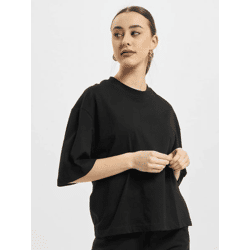 lässiges URBAN CLASSICS Damen T-Shirt Oversize 180 g/m² mit Baumwolle Schwarz