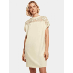 lässiges Urban Classics Damen T-Shirt Stretch 180 g/m² mit Baumwolle Pastell-Gelb