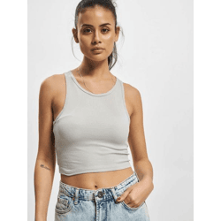 lässiges Urban Classics Damen T-Shirt Stretch 210 g/m² Grau