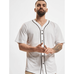 lässiges Urban Classics Herren Polo-Shirt Mesh 170 g/m² Weiß/Schwarz
