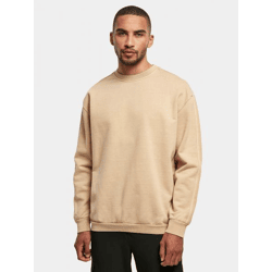 lässiges Urban Classics Herren Sweatshirt Oversize 470 g/m² mit Baumwolle Beige