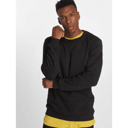 lässiges Urban Classics Herren Sweatshirt Rippbündchen 250 g/m² mit Baumwolle Schwarz