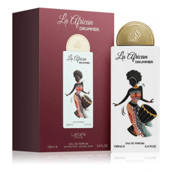 Lattafa La African Drummer Damen Eau de Parfum fruchtig-frisches Körper-Parfüm mit warmer orientalischer Ausstrahlung in 100ml Weiß