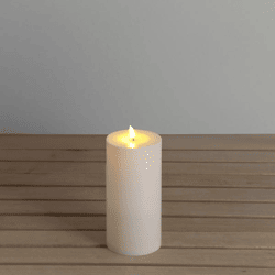 LED Altarkerze, creme, ca. 10x18cm