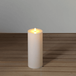 LED Altarkerze, creme, ca. 10x28cm