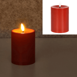 LED Kerze, Kos, rot, Outdoor, S, ca. 10cmH