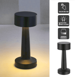 LED Tischleuchte TOUCH, schwarz, USB, ca. 21cmH