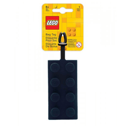 LEGO® - Gepäckanhänger aus Silikon - 2x4 Schwarz