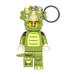 LEGO® Minifigures™ - Schlüsselanhänger mit Taschenlampe - Triceratops Kostüm-Fan