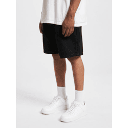 leichte DEF Herren Shorts Denim mit Baumwolle Schwarz