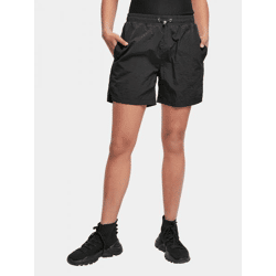 leichte Urban Classics Damen Shorts Taschen Mesh 97 g/m² Schwarz
