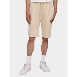 leichte Urban Classics Herren Shorts Kordelzug Taschen 260 g/m² mit Baumwolle Beige