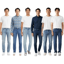 LEVI'S 511 Slim-Fit Men's Jeans, Slim-Fit Denim Pants, Cotton Pants 04511 in Various Styles, Blue