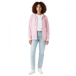 LEVI´S Damen Sweat-Jacke mit Kapuze Zip-Hoodie Baumwoll-Jacke A5945-0025 Rosa