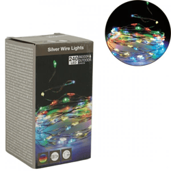 Lichterkette 240 LED EU-Stecker mehrfarbig 24 Meter