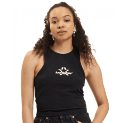Low Lights Studios Superstar Crop Top schwarz schwarz