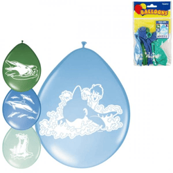 Luftballons Sea Life blau/grün 30 cm 8 Stück