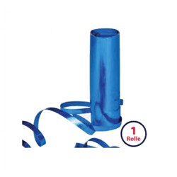 Luftschlangen metallic-blau - 4 m