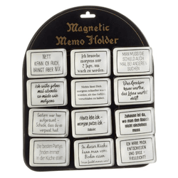 Magnet sayings, 12/s, approx. 5x7cm