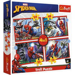 Marvel Spiderman - Puzzle 4in1 35 - 70 Teile