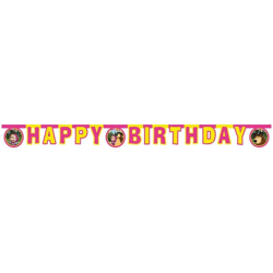 Masha and The Bear - 1 Happy Birthday Die-cut Banner packet